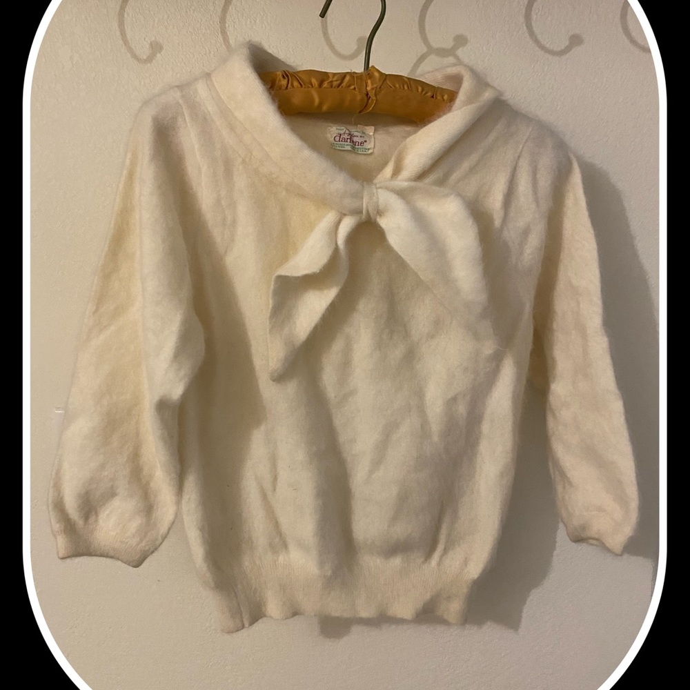 Angelon by Darlene Rabbit Fur sweater shirt